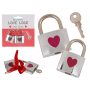 Металлические замочки с ключиком OOTB Love Lock, 4,7 см и 5 см