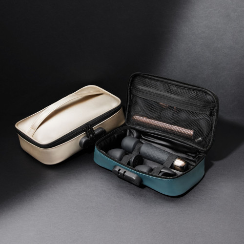 Кейс для игрушек Dorcel DISCREET BOX LUXURY GOLD, кодовый замок, 27×16×7,62 см