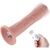 Фалоімітатор з вібрацією для секс-машин Hismith 10.2 Silicone Dildo with Vibe, KlicLok, пульт ДК