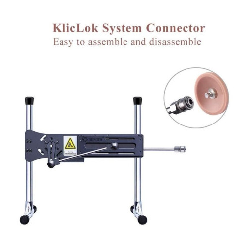 Фалоімітатор з вібрацією для секс-машин Hismith 10.2 Silicone Dildo with Vibe, KlicLok, пульт ДК