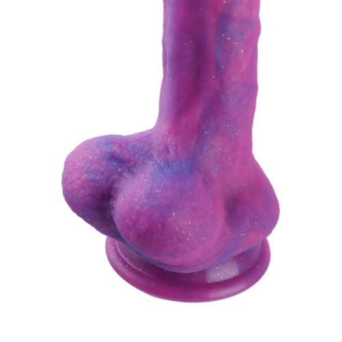 Фалоімітатор з вібрацією для секс-машин Hismith 8.2 Purple Silicone Dildo with Vibe, KlicLok