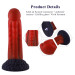 Силиконовый дилдо Hismith 8.35 Curved Silicone Dildo Red Monster Series
