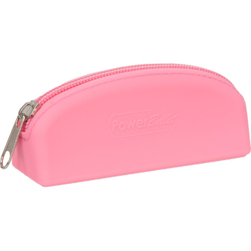 Сумка для хранения секс-игрушек PowerBullet Silicone Zippered Bag Розовая