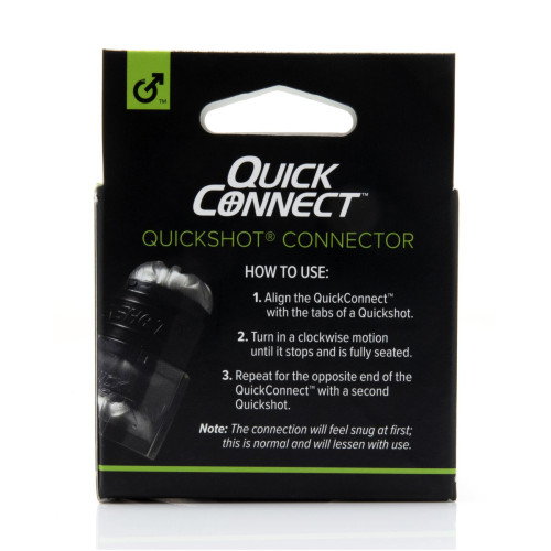 Адаптер Fleshlight Quickshot Quick Connect для з'єднання двох Квікшотів в одну іграшку