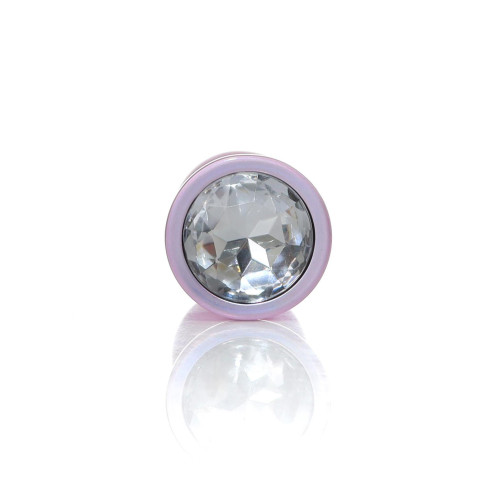 Анальная пробка B - Series HeavyFun Pearl Classic Jewellery Pink Plug Clear M