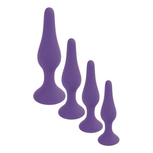 Анальна пробка B - Series HeavyFun Silicone Plug L Purple