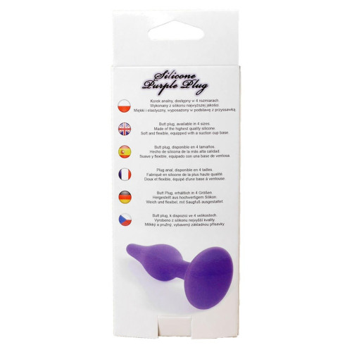 Анальна пробка B - Series HeavyFun Silicone Plug L Purple