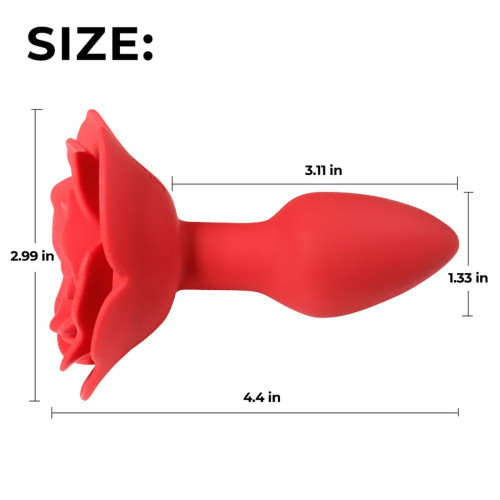 Анальна пробка B - Series Cute Rose Rotating Anal Plug
