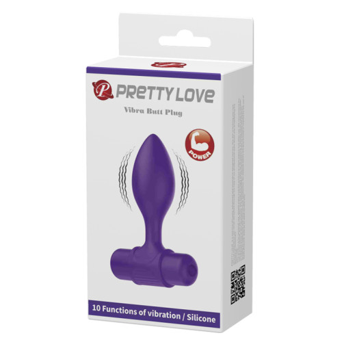 Анальная пробка Pretty Love Vibra Butt Plug Purple