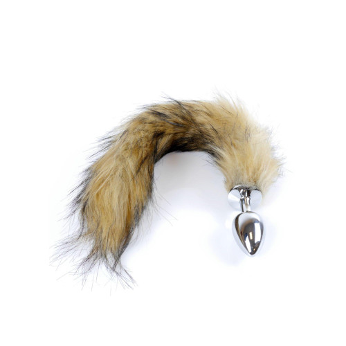 Анальна пробка B - Series HeavyFun Fox Tail, діаметр 2,7 см, довжина 6,5 см, Brown