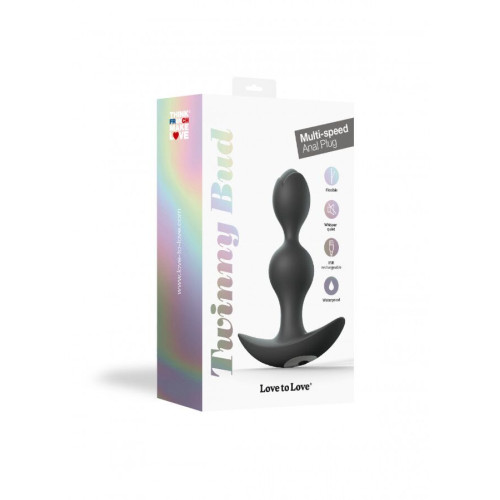 Анальный стимулятор с вибрацией Love To Love TWINNY BUD Черный