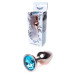 Анальна пробка B - Series HeavyFun Classic Jewellery Red Gold Plug, діаметр 2,7 см, довжина 7 см, Blue