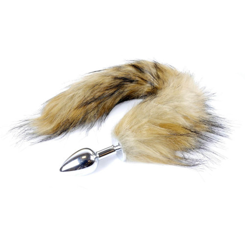 Анальна пробка B - Series HeavyFun Fox Tail, діаметр 2,7 см, довжина 6,5 см, Brown