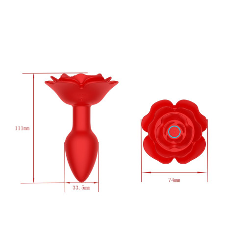Анальна пробка B - Series Cute Rose Rotating Anal Plug