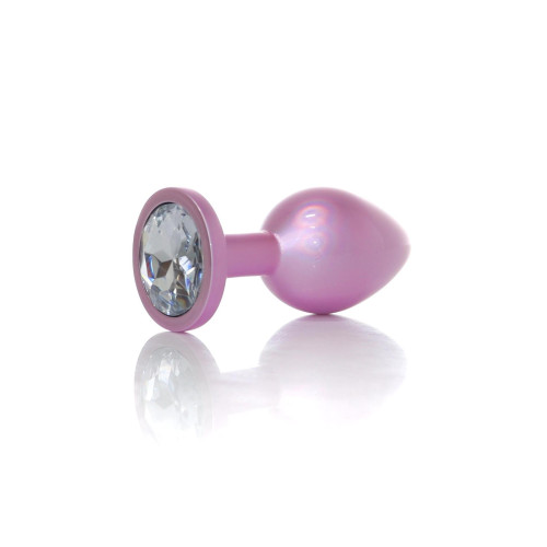 Анальная пробка B - Series HeavyFun Pearl Classic Jewellery Pink Plug Clear M