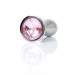 Анальна пробка B - Series HeavyFun Bullet Jewellery Silver Plug, діаметр 2,8 см, довжина 9,2 см, Pink