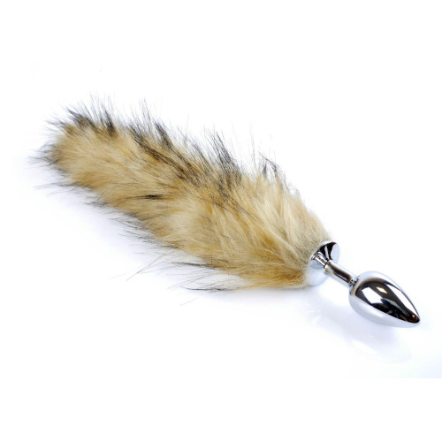 Анальна пробка B - Series HeavyFun Fox Tail, діаметр 2,7 см, довжина 6,5 см, Brown