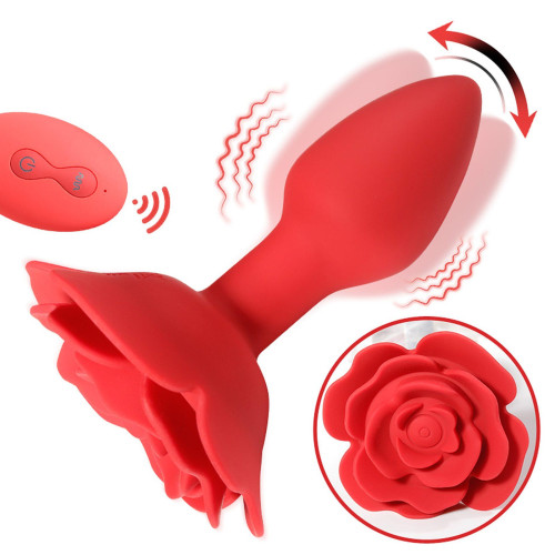 Анальна пробка B - Series Cute Rose Rotating Anal Plug