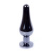 Анальна пробка B - Series HeavyFun Long Jewellery Dark Silver Plug, діаметр 3 см, довжина 9,5 см, Green