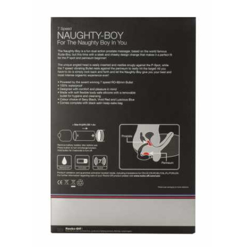 Массажер простаты Rocks Off Naughty-Boy Черный