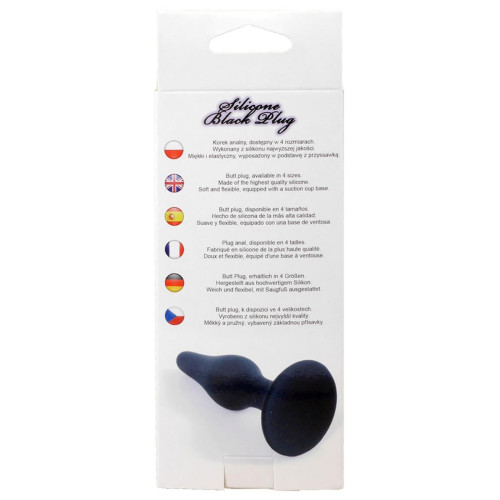 Анальна пробка B - Series HeavyFun Silicone Plug M Black