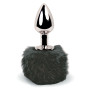 Анальна пробка FeelzToys Bunny Tails Butt Plug Чорна