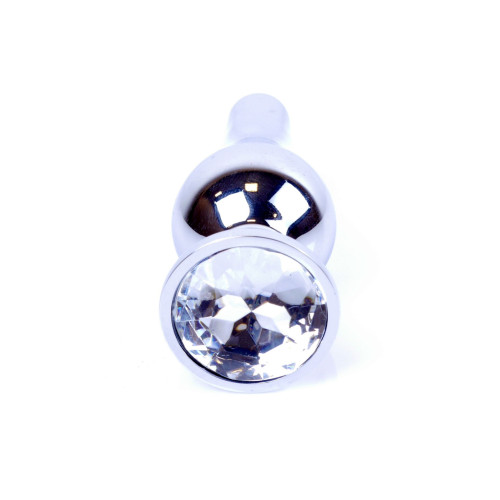 Анальна пробка B - Series HeavyFun Long Jewellery Silver Plug, діаметр 3 см, довжина 9,5 см, Clear