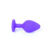 Анальна пробка B - Series HeavyFun Classic Jewellery Silicone Purple Plug , діаметр 3,5 см, довжина 8 см, Red