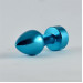 Анальная пробка LoveToy Heavy Metal Anal Plug Rosebud Aluminium Blue