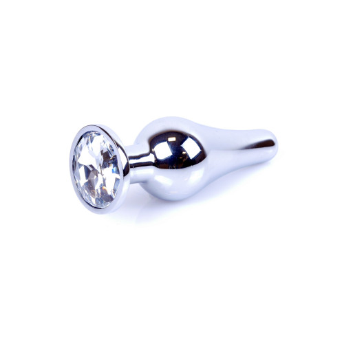 Анальна пробка B - Series HeavyFun Long Jewellery Silver Plug, діаметр 3 см, довжина 9,5 см, Clear