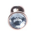 Анальна пробка B - Series HeavyFun Classic Jewellery Red Gold Plug, діаметр 2,7 см, довжина 7 см, Clear