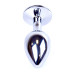 Анальна пробка B - Series HeavyFun Classic Jewellery Silver Plug, діаметр 2,7 см, довжина 7 см, Purple