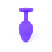 Анальна пробка B - Series HeavyFun Classic Jewellery Silicone Purple Plug , діаметр 3,5 см, довжина 8 см, Red