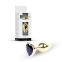 Анальная пробка B - Series HeavyFun Heart Jewellery Gold Plug, диаметр 2,7 см, длина 7 см, Black