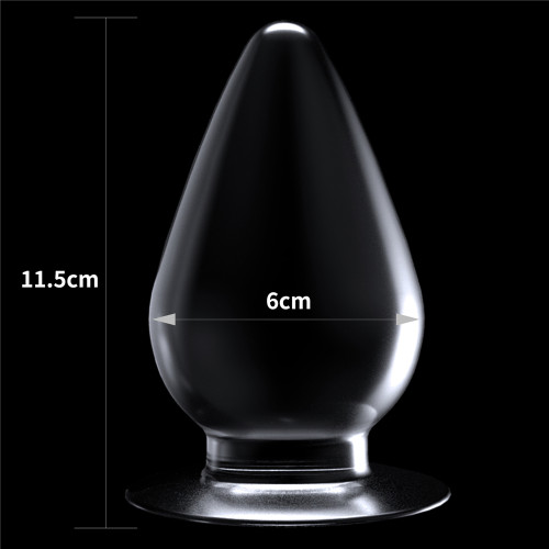 Анальна пробка LoveToy Flawless Clear Anal Plug 4.5" Clear