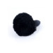 Анальна пробка B - Series HeavyFun Bunny Tail Silicone Black Plug Black