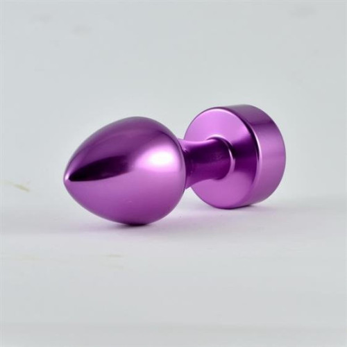 Анальная пробка LoveToy Heavy Metal Anal Plug Rosebud Aluminium Purple