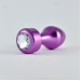 Анальная пробка LoveToy Heavy Metal Anal Plug Rosebud Aluminium Purple
