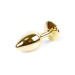 Анальна пробка B - Series HeavyFun Classic Jewellery Gold Plug, діаметр 2,7 см, довжина 7 см, Blue