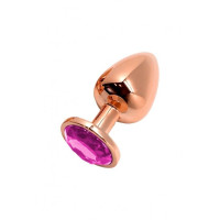 Металлическая анальная пробка Wooomy Tralalo Rose Gold Metal Plug Magenta S диаметр 2,8см, длина 7см Металлическая анальная пробка Wooomy Tralalo Rose Gold Metal Plug Magenta S диаметр 2,8см, длина 7см