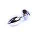 Анальна пробка B - Series HeavyFun Classic Jewellery Silver Plug, діаметр 2,7 см, довжина 7 см, Red