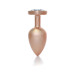 Анальна пробка B - Series HeavyFun Pearl Heart Jewellery Gold Plug Clear L