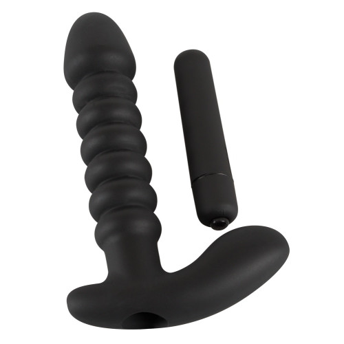 Анальний вібратор Black Velvets Vibrating Vibrator Чорний