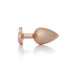 Анальна пробка B - Series HeavyFun Pearl Heart Jewellery Gold Plug Clear L