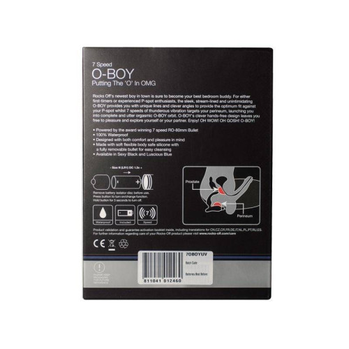 Масажер простати Rocks Off O-Boy Чорний