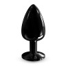 Металлическая анальная пробка с кристаллом Dorcel Diamond Plug Black L