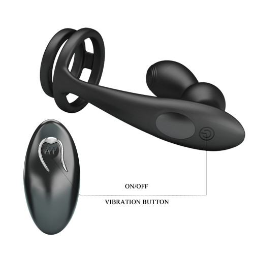 Анальна пробка з ерекційним кільцем Mr Play Remote Control Vibrating Prostate Massager