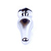 Анальна пробка B - Series HeavyFun Long Jewellery Silver Plug, діаметр 3 см, довжина 9,5 см, Green