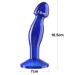 Анальна пробка LoveToy Flawless Clear Prostate Plug 6.5" Blue