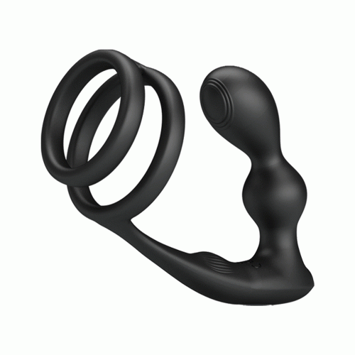 Анальна пробка з ерекційним кільцем Mr Play Remote Control Vibrating Prostate Massager